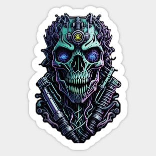 Cyborg Heads S03 D67 Sticker